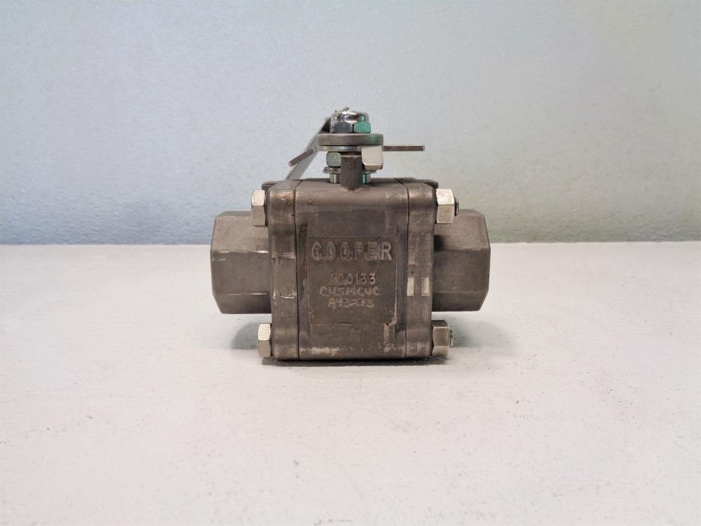 Cooper 1" 150# 2-Way 3-Pc Ball Valve, Inconel 825, Fig# 3B150SE-C-I82/00-FH